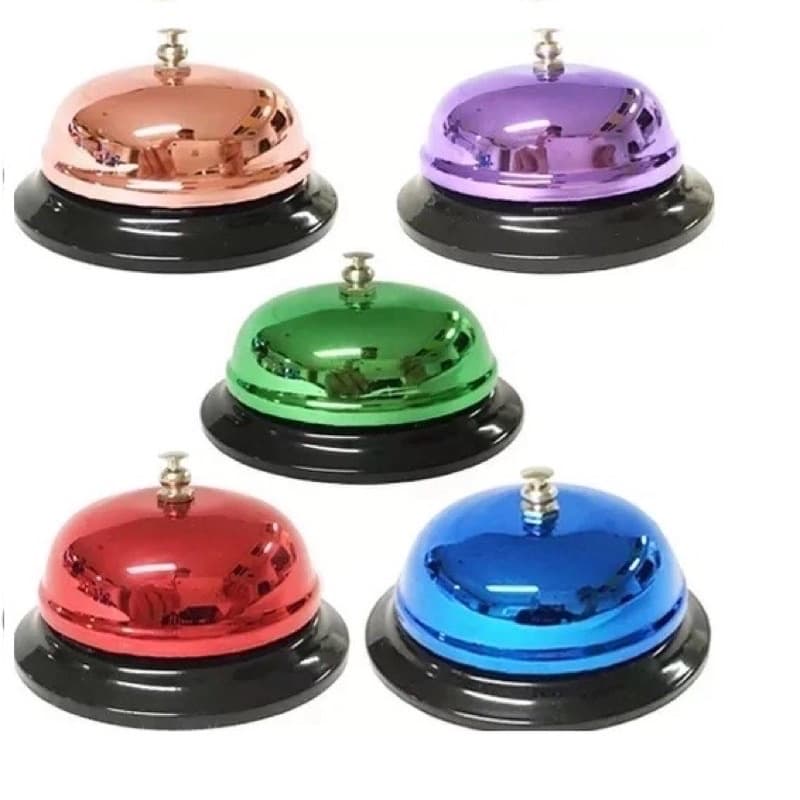 Sino Campainha De Mesa Sineta P/ Recepção Restaurante Balcão Atendimento