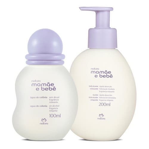 Natura Mamãe e Bebê Relaxante Colônia 100ml + Hidratante 200ml