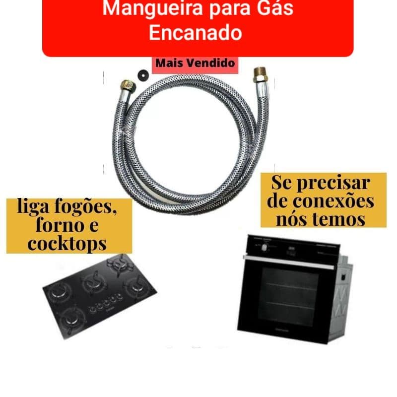 Mangueira Gás Encanado flexível de 1 metro até 4 metros.