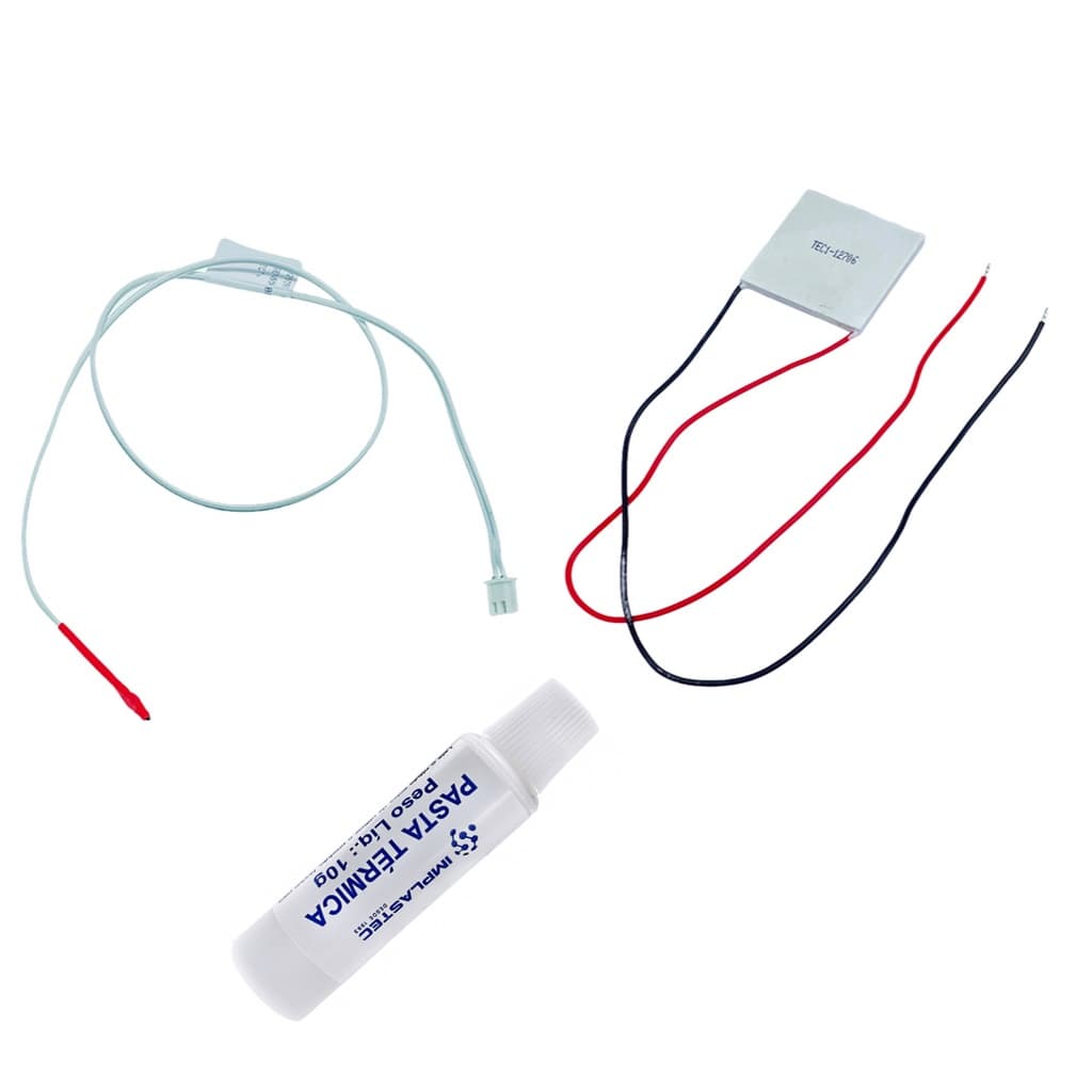 Kit Pastilha Térmica Peltier + Pasta + Sensor manutenção bebedouro e purificador Pa20g Pe10b Pa30g Pa40g