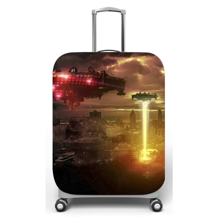 Capa para mala de viagem P, M, G medidas max C40x A59 x P27cm Guerra Espaço