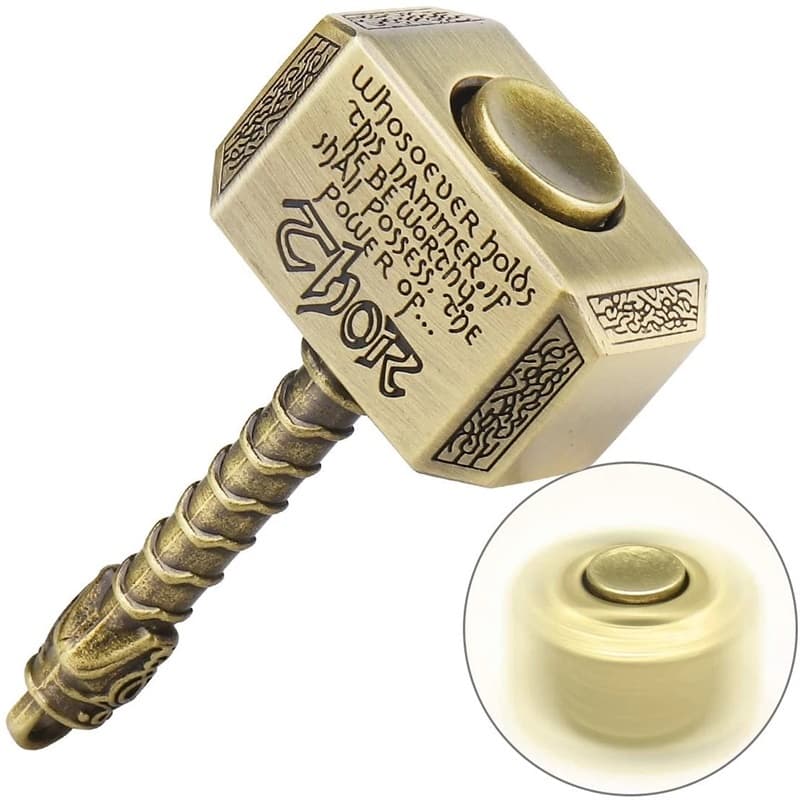 Fidget Dedo Giroscópio Spinner Metal Martelo-Como Alívio Do Estresse Antiestresse Anti-Ansiedade Brinquedos Feriado Pres