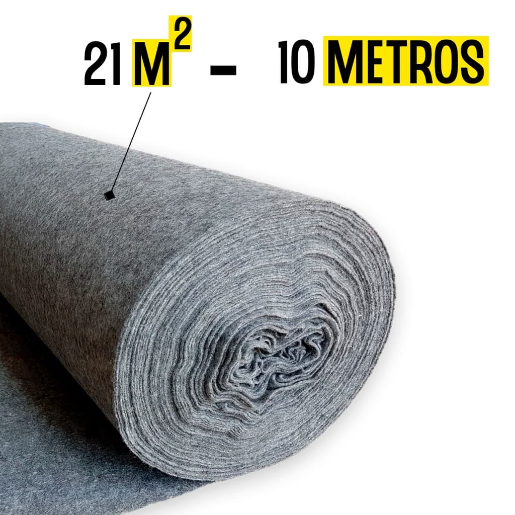 Manta Bidim Geotextil 21 (m2) - 10 Metros X 215cm Manta Para Drenagem Jardim Impermeabilização