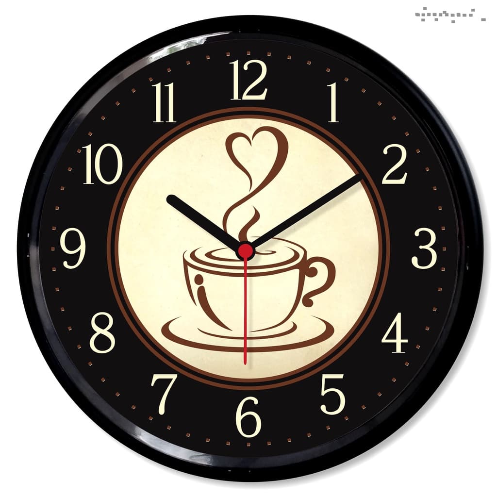 Relogio Parede Cafe Decorativo para Cozinha Cantinho do Café Xicara Casa Sala Presente