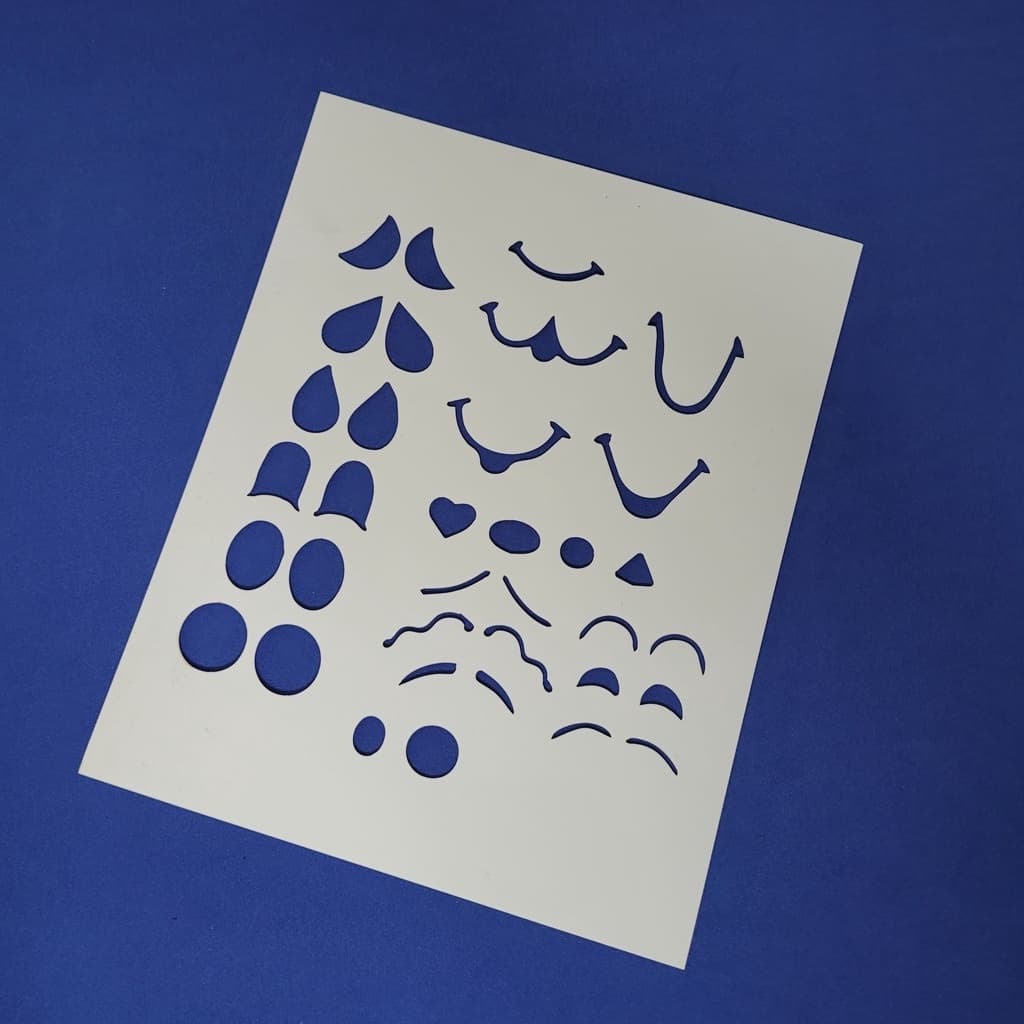 Stencil para Pintura Gabaritos Rostos 20x25cm