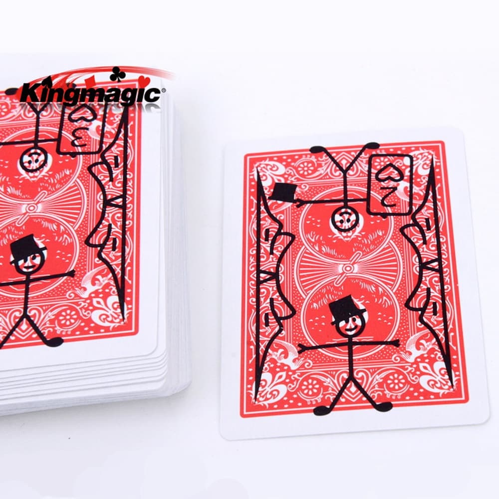 1 Baralho Carta-Toon Magic Truques Cardtoon Deck Playing Card Animação Predição Divertidos Mágico Gimmick Ilustrações