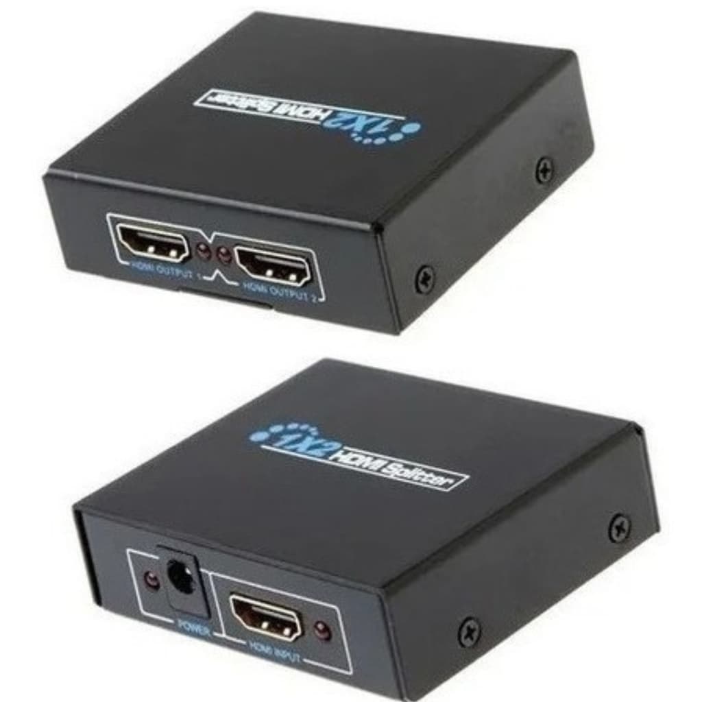 Splitter 1x2 Distribuidor De Sinal Hdmi 3d Duplicado Tv