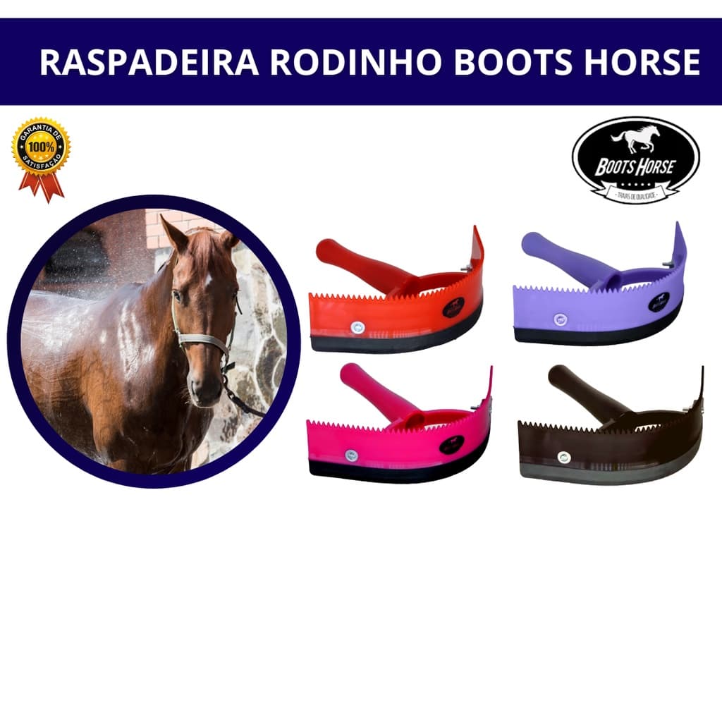 Raspadeira Rodinho Para Banho Em Cavalos - Boots Horse