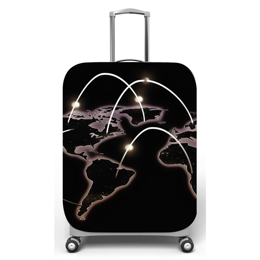 Capa para mala de viagem P Onboard, medidas max C35x A55 x P23cm Videogame Mapa Gamer