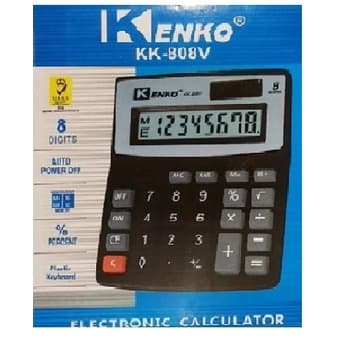 Calculadora de Mesa Kenko kk-808V 8 Dígitos c/Bateria11