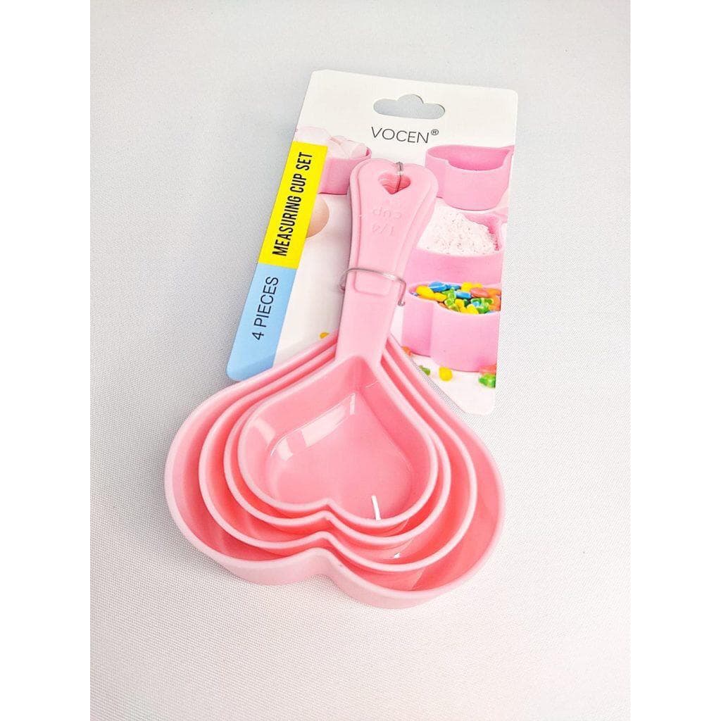 Kit Medidor Culinário Coração 4 Peças Confeitaria