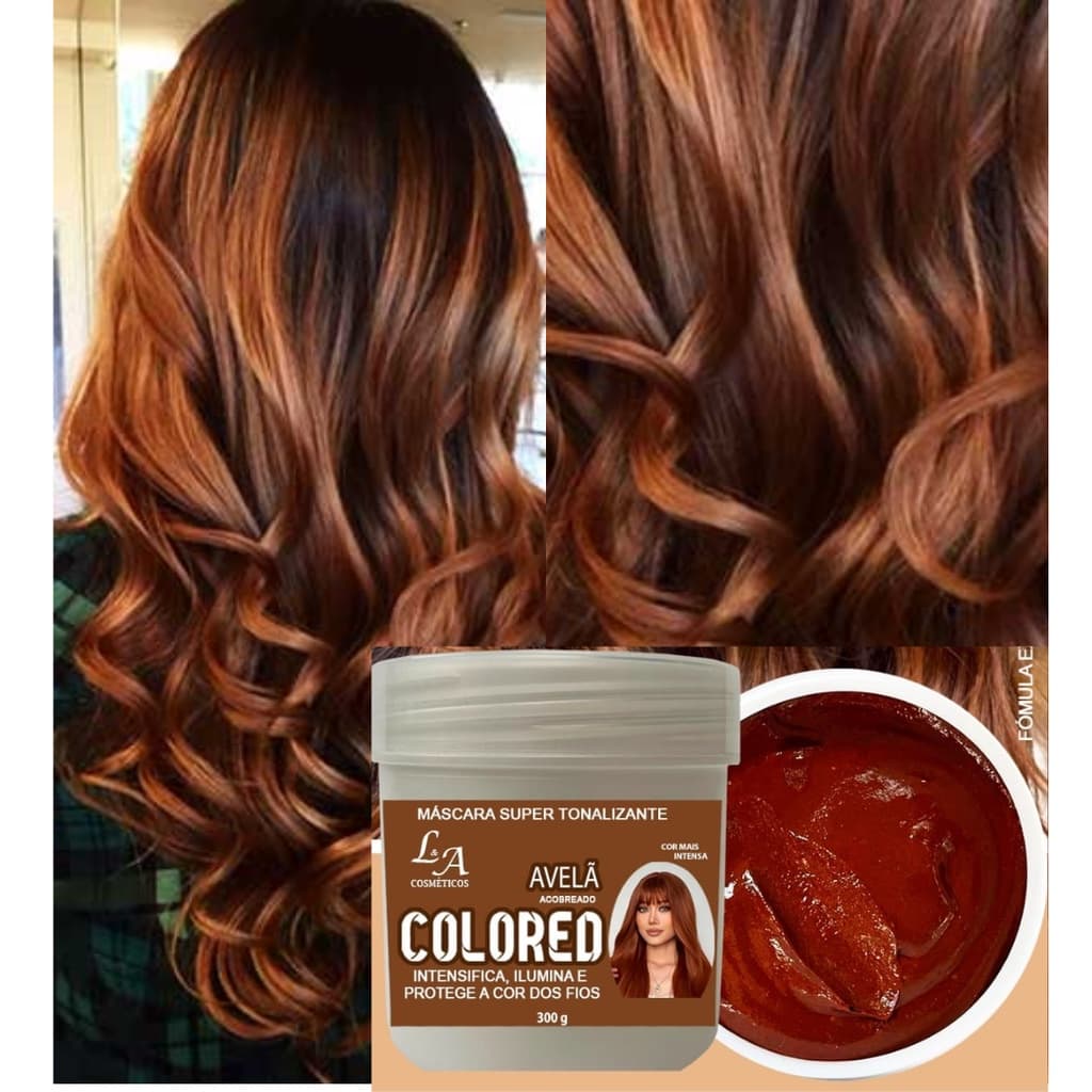 Máscara tonalizante avelã - Morena Acobreada (Não Contém Amônia)- Cor Maravilhosa