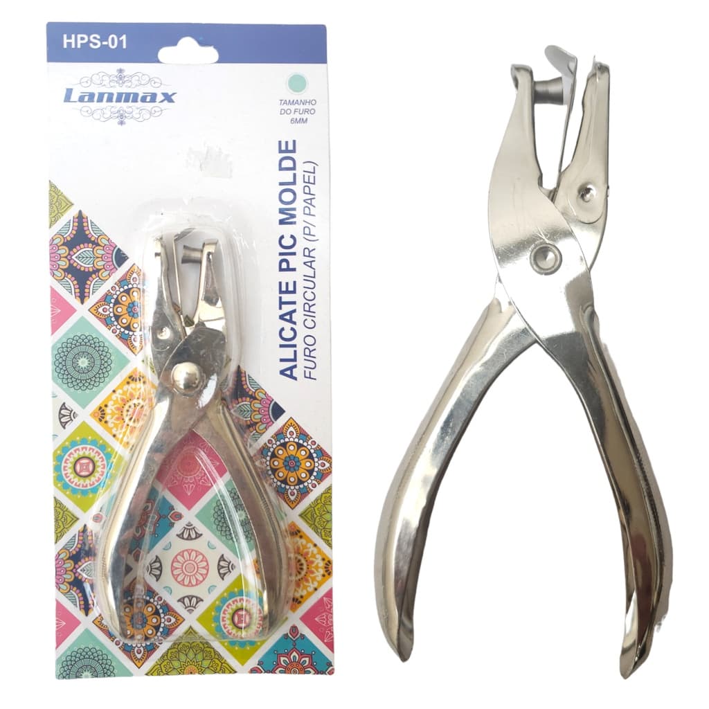 Perfurador de Papel Alicate 1 Furo