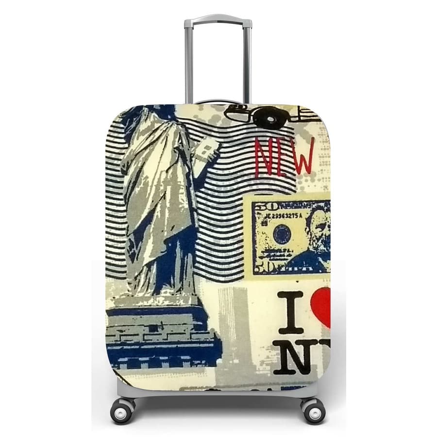 Capa para mala de viagem P Onboard, medidas max C35x A55 x P23cm I Love NYC