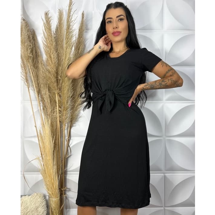 Vestido Amamentação Curto - Dia a Dia - Gestante - Lactante - Maternidade