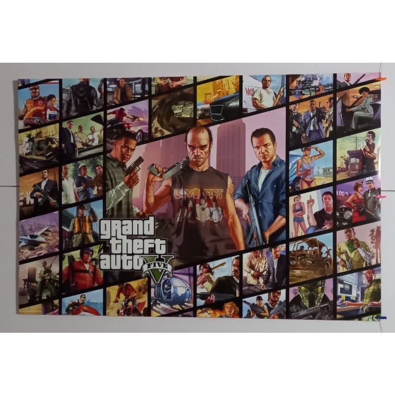 Revista Pôster GTA - Grand Theft Auto - 92cm X 60cm