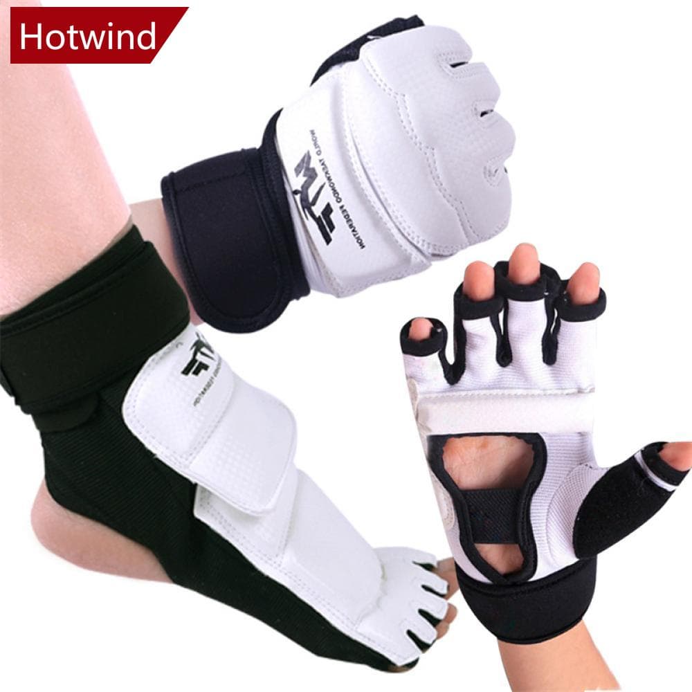 1 Par Taekwondo Protetores De Conjunto De Pés De Treinamento Luvas De Banquete De Proteção