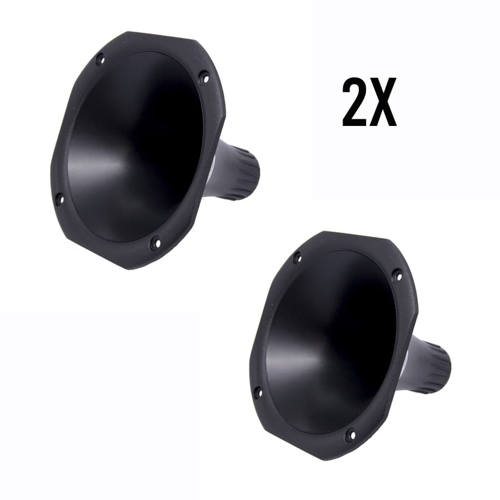 Kit 2 Cornetas Curta Para Driver Corneta D250x D200 D250 Caixa Trio Redonda Lc 14-50