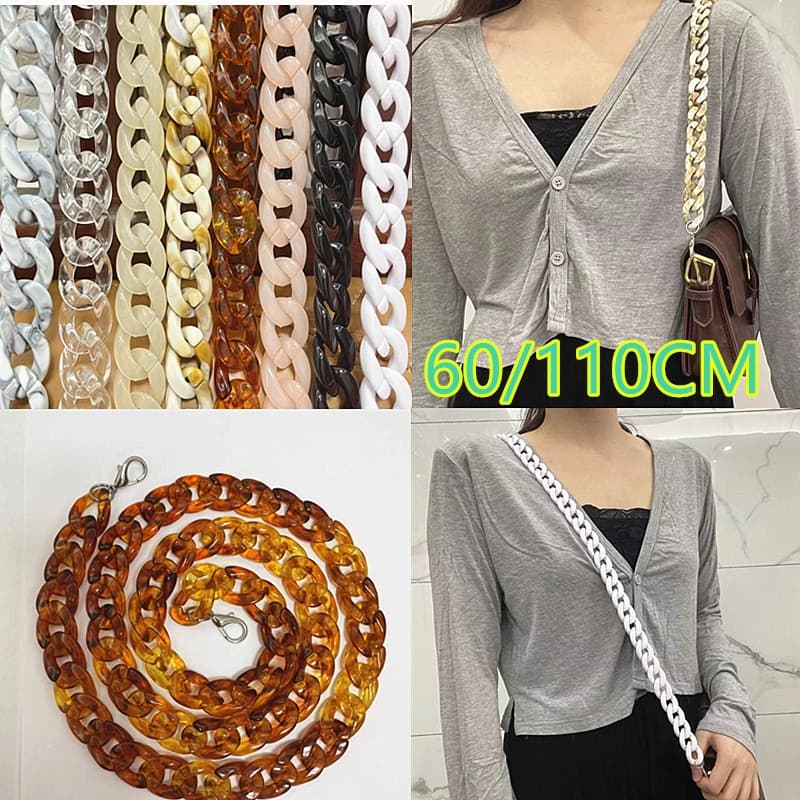 Acessórios Para Bolsas De Corrente De Resina Bolsa De Acrílico Substituição De Mão De Moda