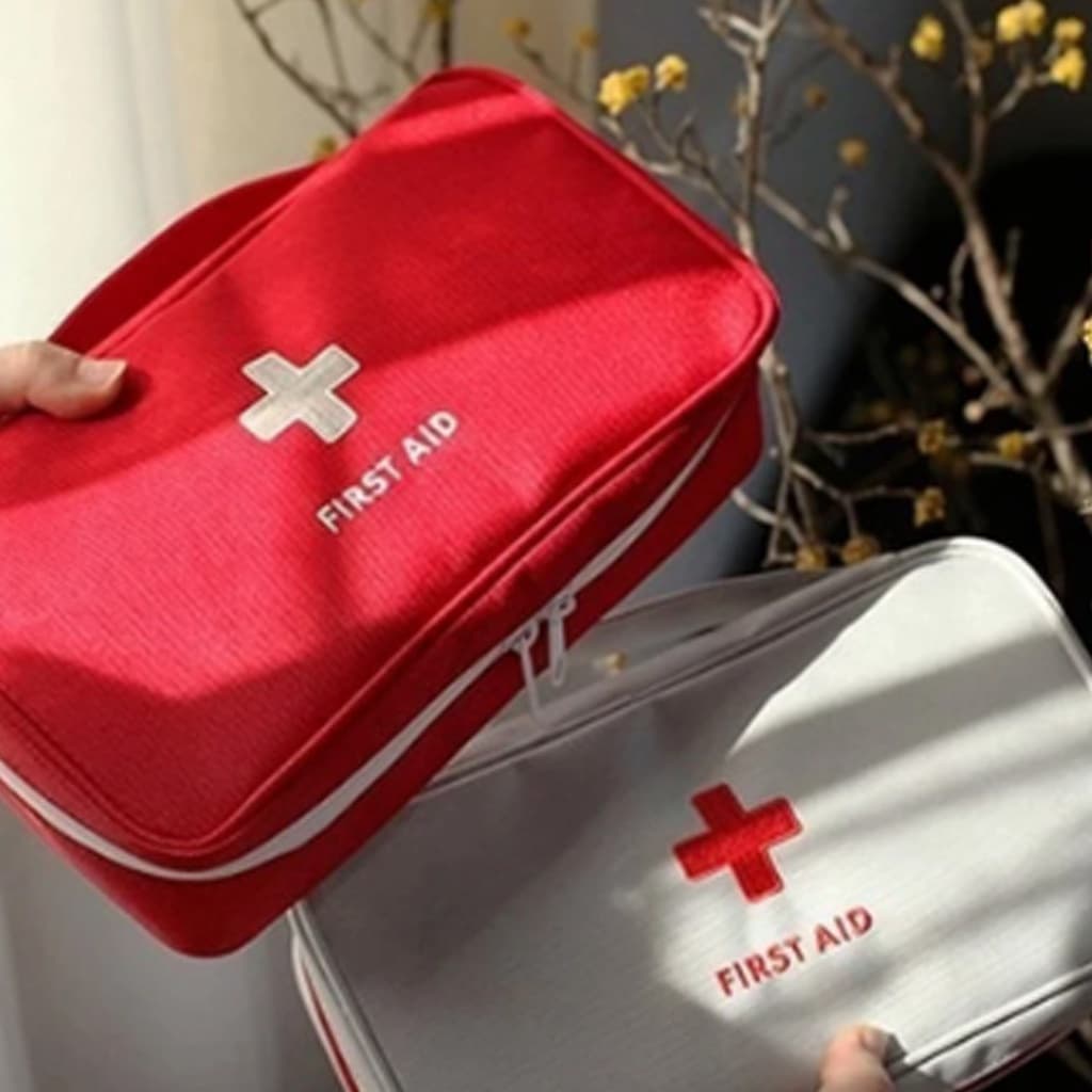 Necessaire Primeiros Socorros Porta Remédio Kit Viagem