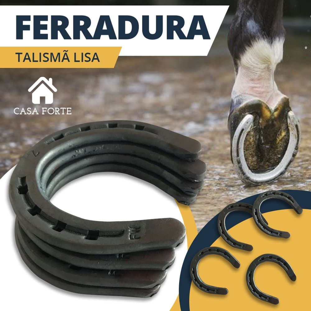 Ferradura Talismã Lisa- Normal Sem Guarda Casco 01