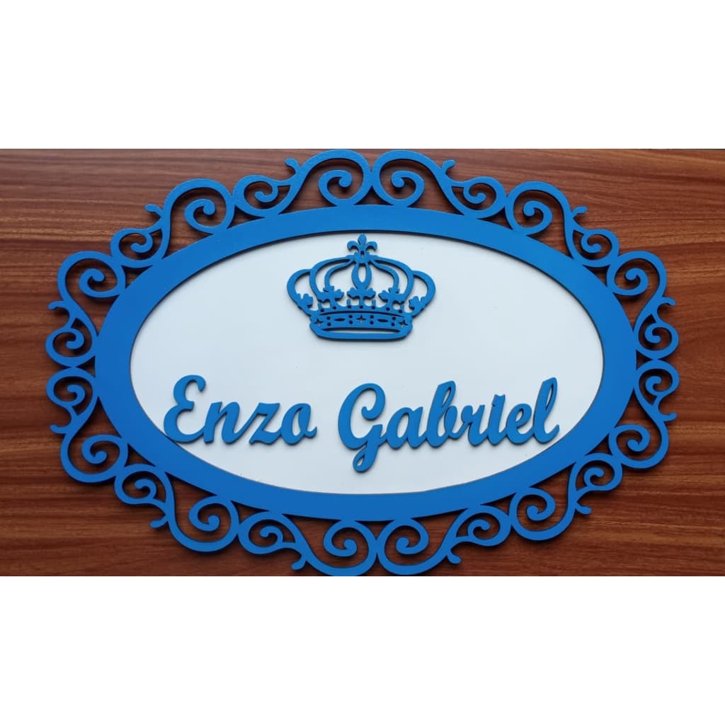 Porta matrenidade arabesco personalizado menino/menina