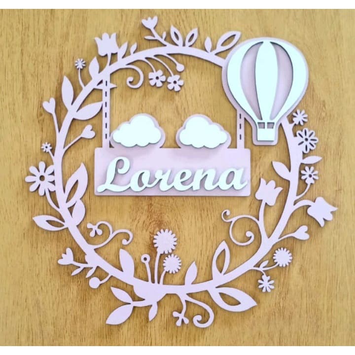 Porta maternidade balão personalizado bebe