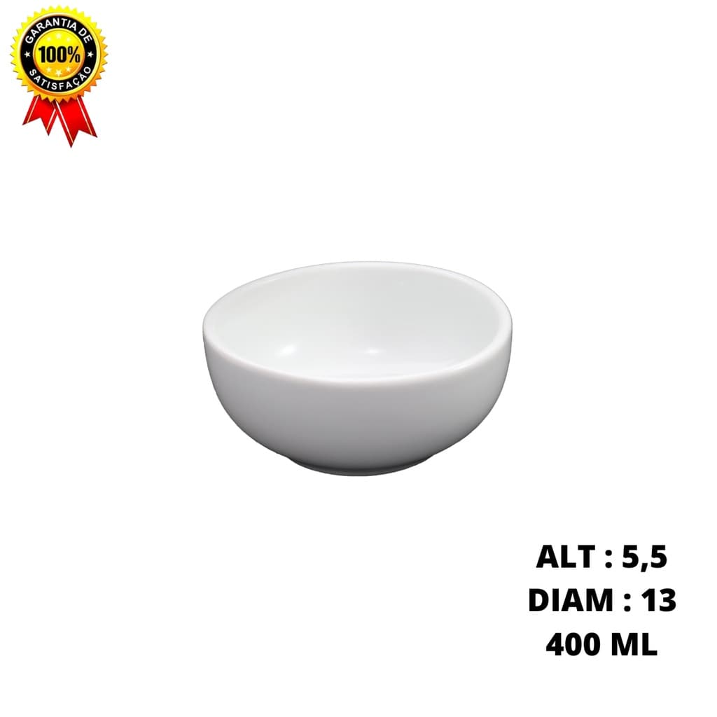 Tigela de Porcelana 2ª linha 400ml Mexicana Cumbuca Pote Bowl