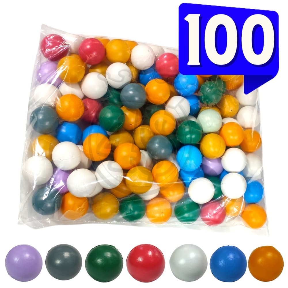 100 Bolas Bolinhas estilo Ping Pong Pacote Artesanato Básica Esporte pet bolinha Natal Pet Gato