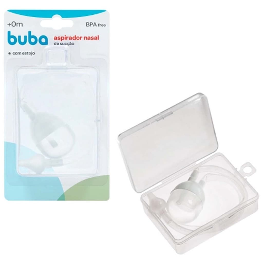 Aspirador Nasal Buba sucção Com Estojo Buba Baby Oral Alivio bebê Sugador Catarro