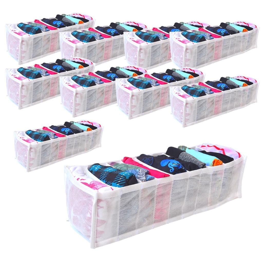 Kit com 10 colmeia organizadora para gaveta TNT 10x11x35 - Organizaplus