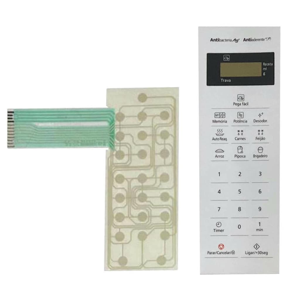 MEMBRANA COMPATIVEL MICROONDAS PANASONIC NNST25 LW BRANCA