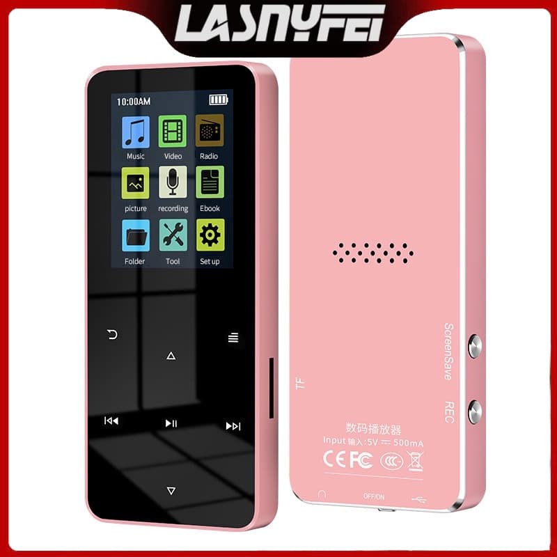 MP3 player De Música Walkman Gravador De Alta Capacidade MP3 Suporte Portátil Bluetooth Áudio MP5 Botão touch