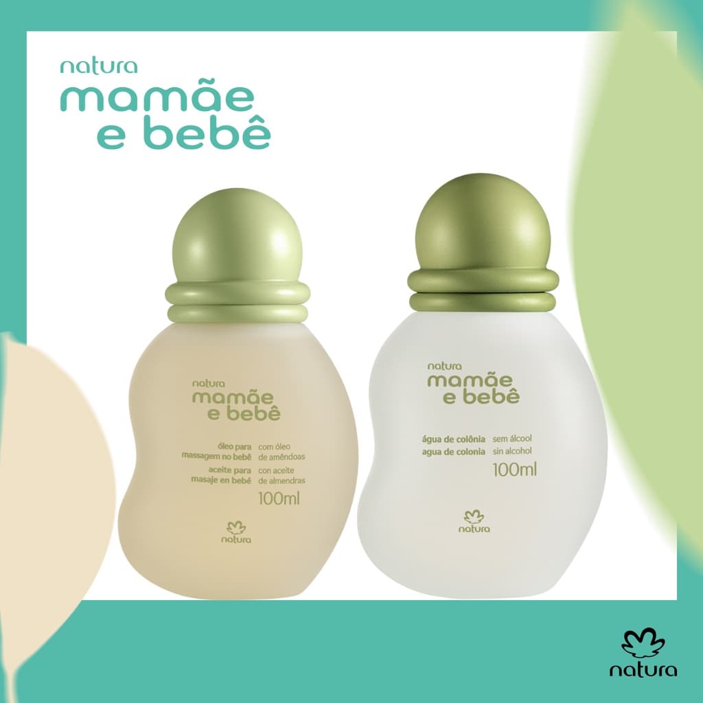 Kit Natura Mamãe e Bebê Óleo + Colônia Tradicional