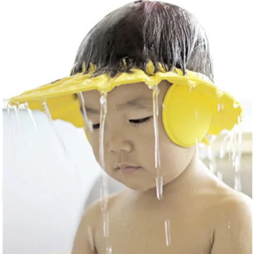 Chapéu Para Banho Bebê Anti Shampoo Protetor De Olhos