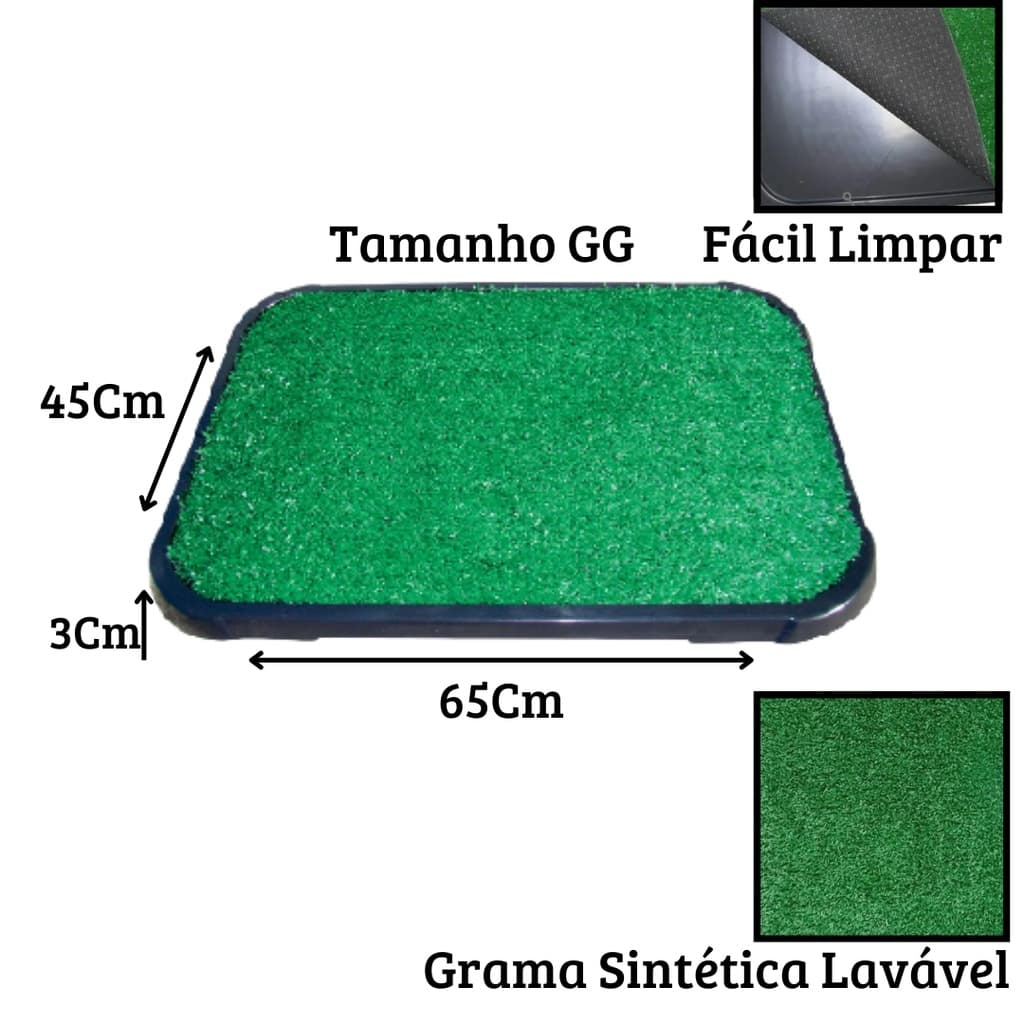 Xixi Pet Tapete Higiênico De Grama Sintética Lavável GRANDE