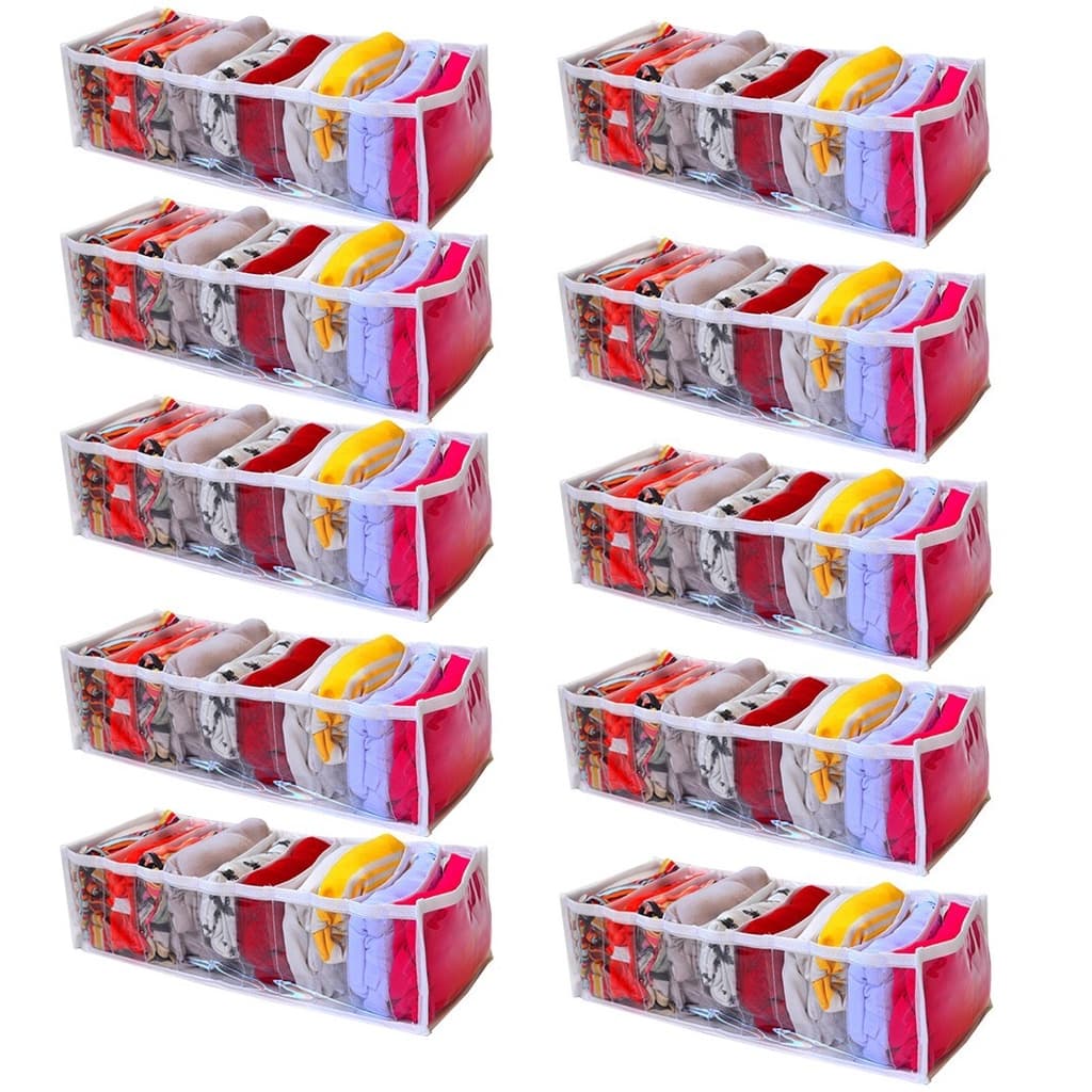 10 colmeia organizadora de gavetas M 10x15x35 branca com 10 espaços cada