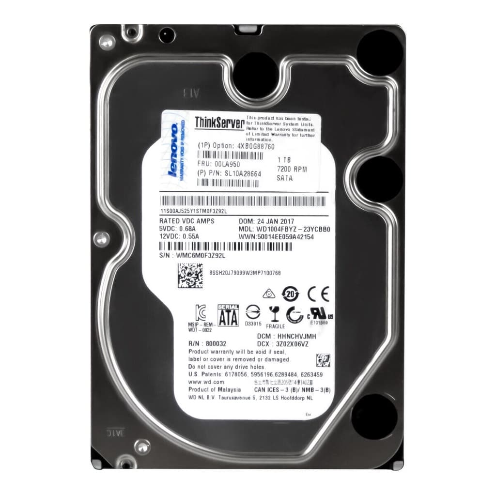 Hd Lenovo 1tb Sata 7.2k 3.5 Sl10a28664 St1000nm0033 00la950