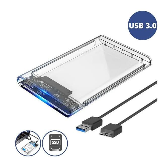 Case Hd Externo 2.5 para Notebook Usb 3.0 6gbps Sata Externo