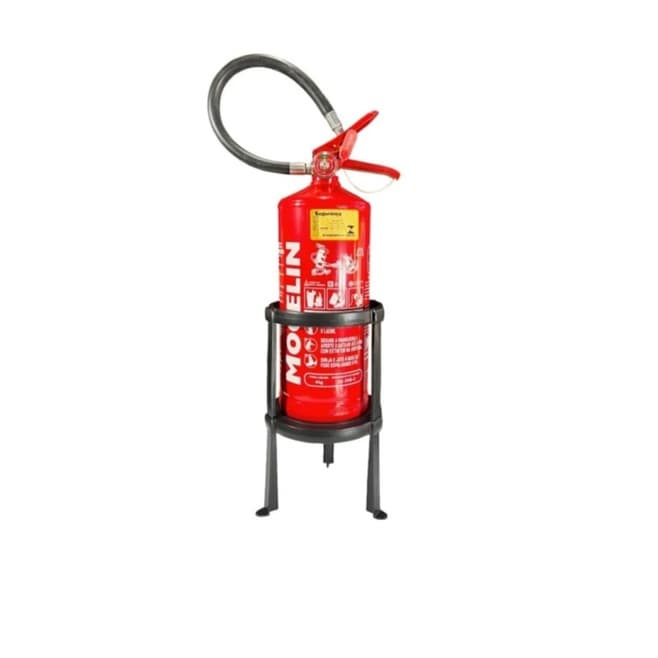 Suporte De Chão Solo Plástico Para Extintor P4  / P6 ou Água pó-8 / pó -12 e também co2 4/6 kg