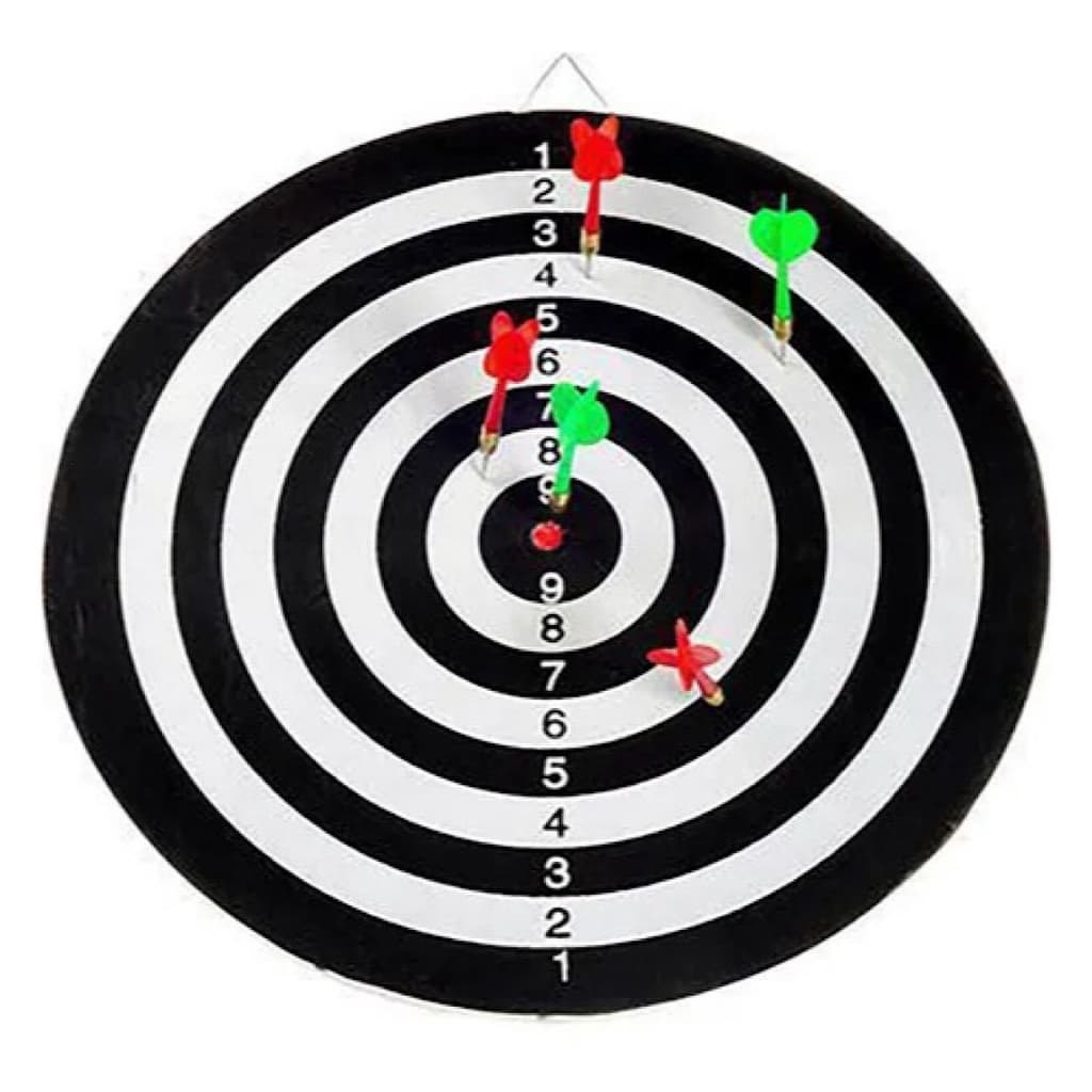 Jogo De Dardos 43cm Profissional Kit Alvo Com 6 Dardo