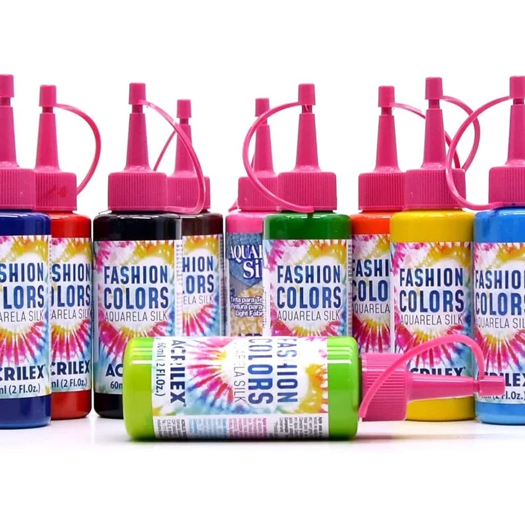 Kit 10 Tinta Tie Dye Aquarela Silk Acrilex