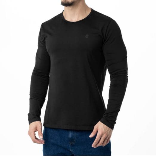 BLUSA SEGUNDA PELE INVICTUS THERMO COMFORT MASCULINA PRETA M