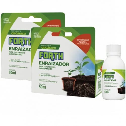 Kit 2 Forth Enraizador 60ml Fertilizante/Adubo - Rende 12 Litros
