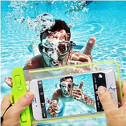 Kit C/10 Capinhas Capa De Celular À Prova D'Água Proteção Impermeável Mergulhos Aquáticas