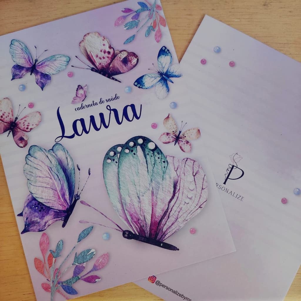 Capa e Contra Capa - Caderneta de Saúde - Personalizada