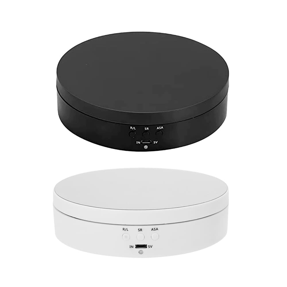 Expositor Giratório Elétrico Para Vitrine de Produtos e Estúdio Fotos Videos