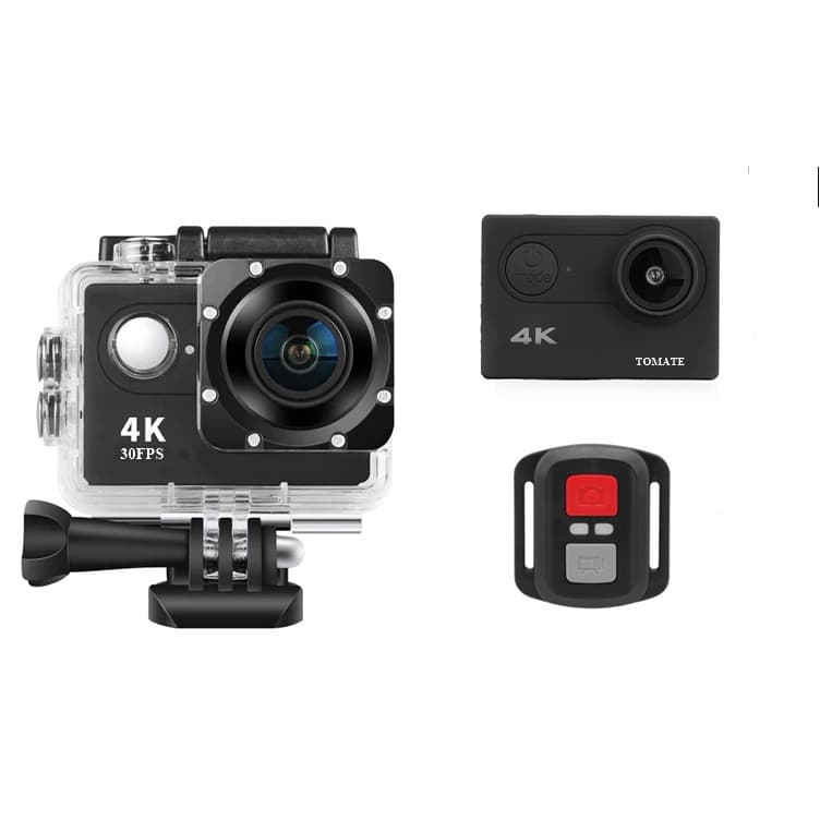 Câmera Filmadora Esporte 4k Full Hd Wifi Youtube 1080p 5.0mp Com Controle Tomate Mt 1090