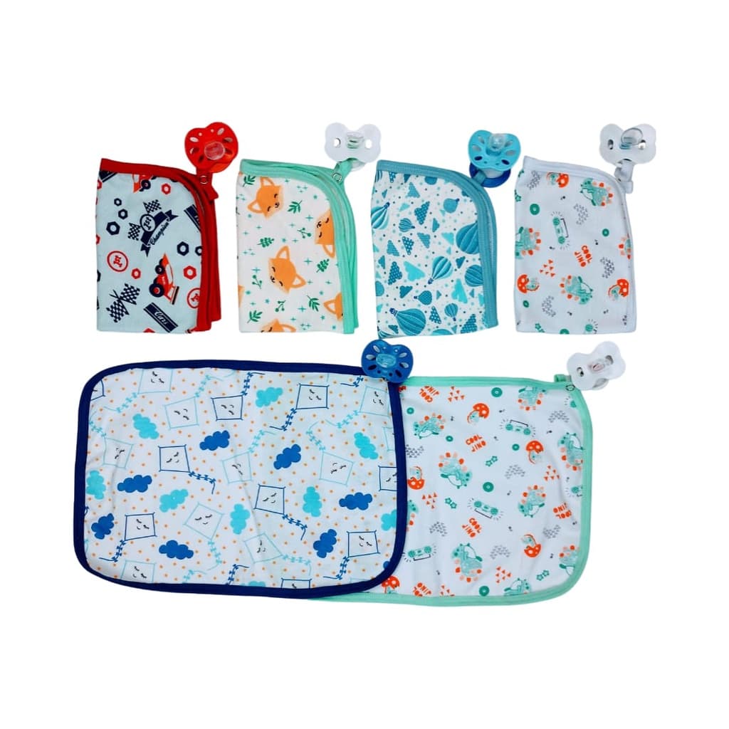 Kit 6 Prendedor De Chupeta Bebe /paninho de Boca