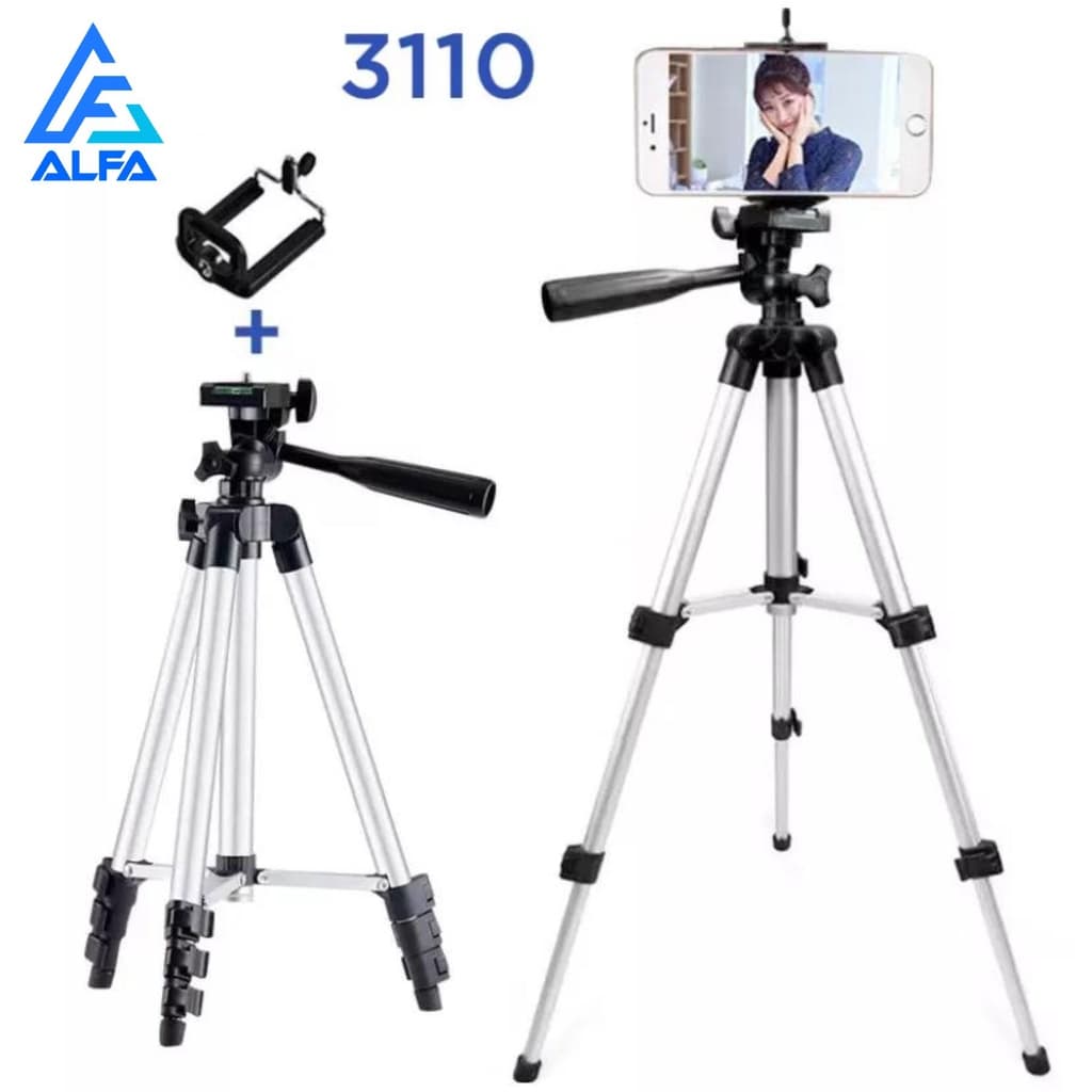 Suporte Tripé Tripod Universal Para Câmera E Celular Selfie Ajuste 3x 1,05m 3110